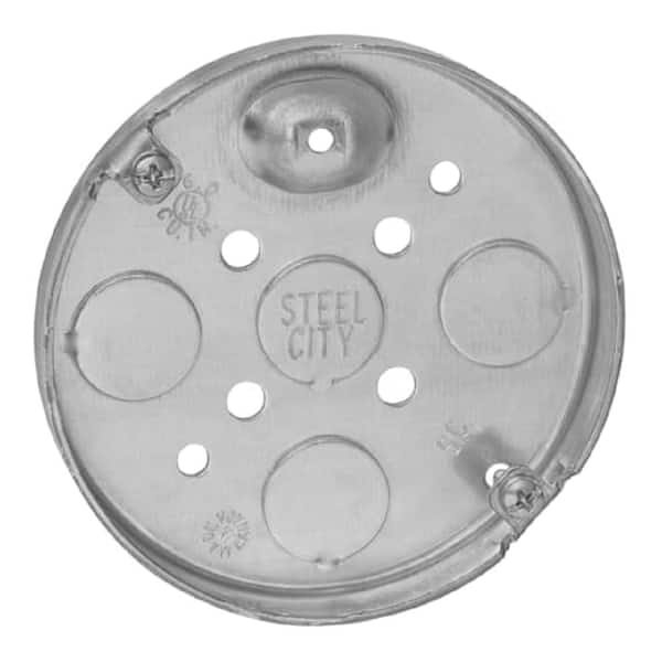 Steel City 4 in. 6 cu. in. Metal Round Pancake Box