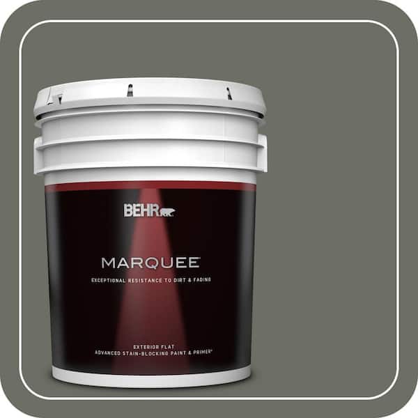 BEHR MARQUEE 5 gal. #N380-6 Bonsai Trunk Flat Exterior Paint & Primer