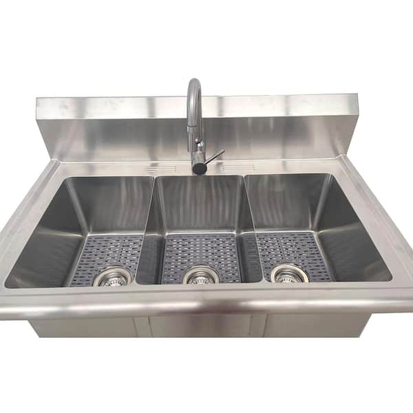 Household Three Tier Standing Kitchen Multifunction Stainless