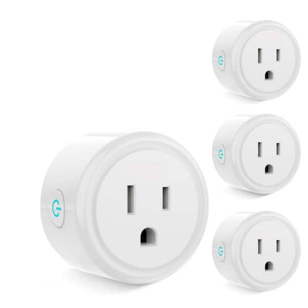 15 Amp 125-Volt Outdoor Wi-Fi Dimmer Plug Waterproof IP66 Grounding Connector Grey Model B0BFVNRS75 (2-Pack)