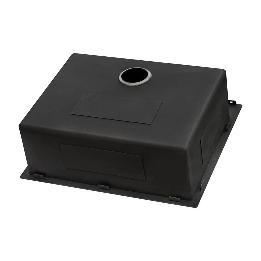 Gunmetal Black Stainless Steel Single Bowl Farmhouse Sink