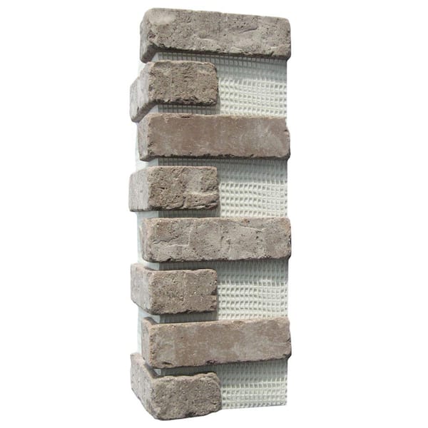 Brickwebb Rushmore Thin Brick Sheets - Corners (Box of 3 Sheets) 21 in x 15 in (5.3 linear ft.)