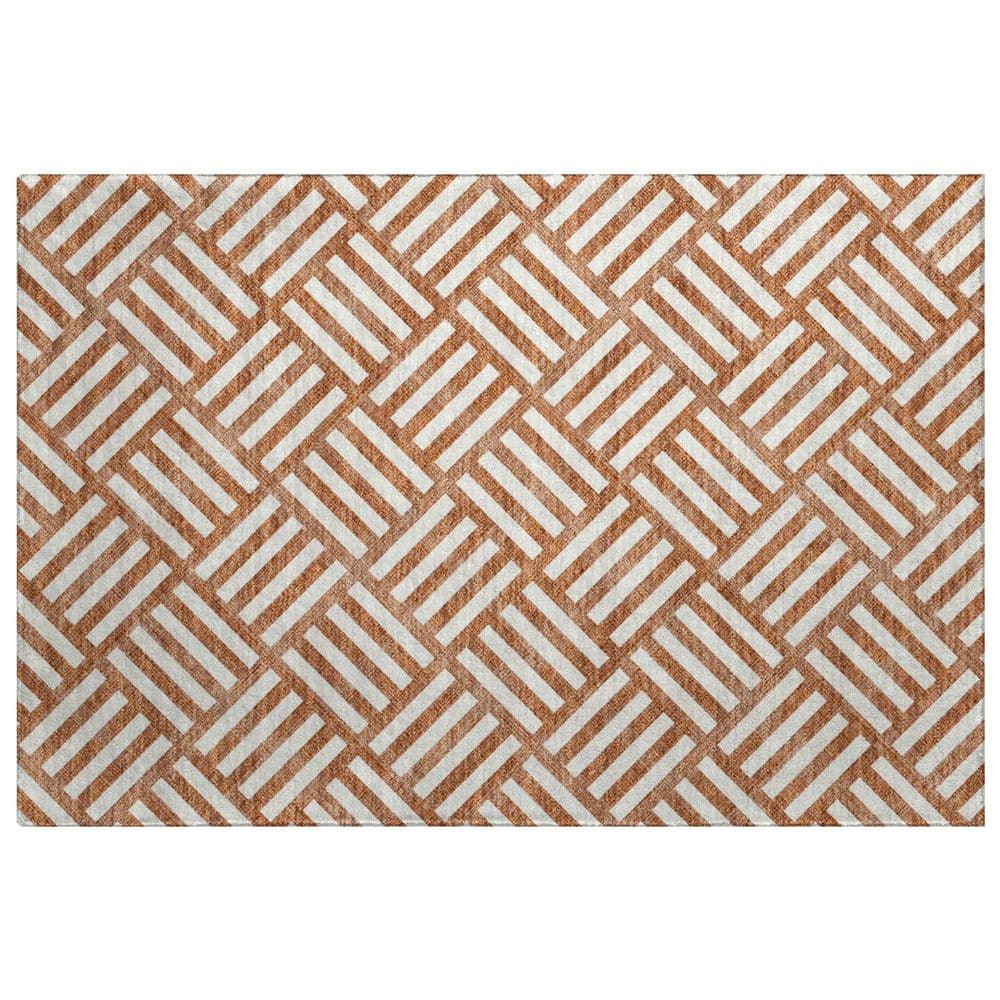 Dream Shag Premium Machine Washable Abstract ADS620 Paprika 3 ft. x 4 ft. Area Rug price history on PriceWatchPro