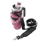 JUICY COUTURE Jetsetter 30 oz Pink Collage Stainless Steel Tumbler