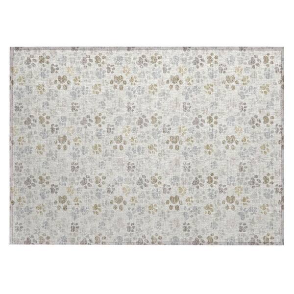 Chantille Machine Washable Indoor/Outdoor Abstract ACN3061 Ivory 3 ft. x 4 ft. Area Rug