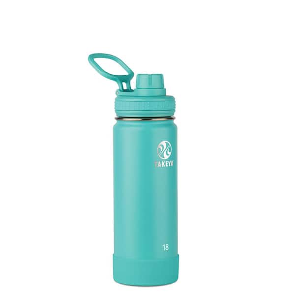 Takeya 18 oz. Teal Actives Insulated Stainless Steel Spout Bottle