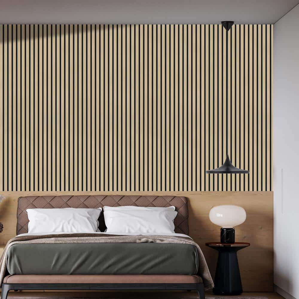 Natural Oak 3D Acoustic Wood Slat Wall Paneling