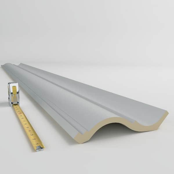 Ekena Millwork Midland 6.25 in. D x 9.625 in. W x 96 in. L Polyurethane Crown Moulding