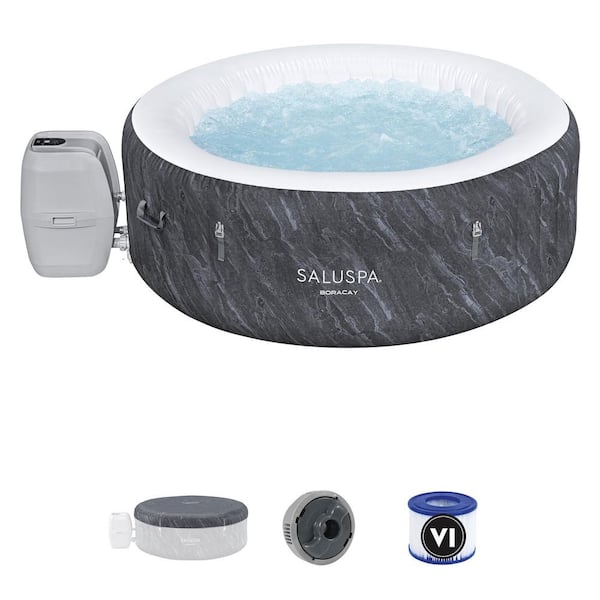 4-Person 120-Jet Inflatable Hot Tub