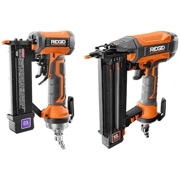 Pneumatic 18-Gauge 2-1/8 in. Brad Nailer with Pneumatic 23-Gauge 1-3/8 in. Headless Pin Nailer