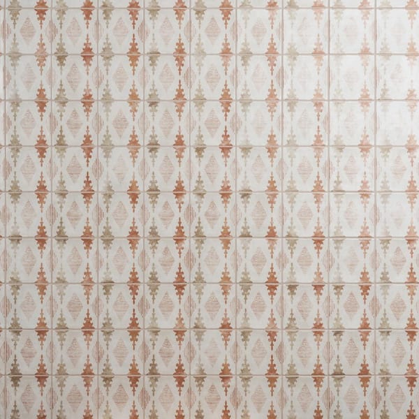 Ivy Hill Tile Paula Purroy Catalan Aztec Terracotta 5.11 in. x