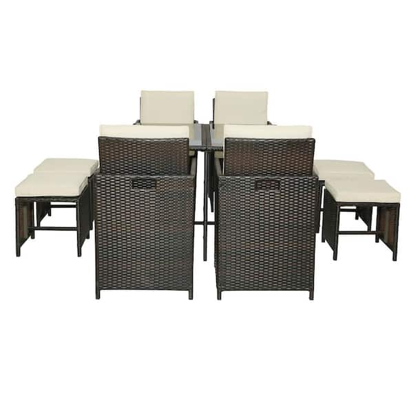 rattan cube dining set argos