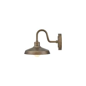 Forge 1-Light Burnished Bronze Hardwired Outdoor Wall Lantern Sconce