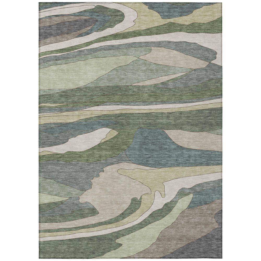 Chantille Machine Washable Indoor/Outdoor Abstract ACN2777 Basil 5 ft. x 7 ft. 6 in. Area Rug price history on PriceWatchPro