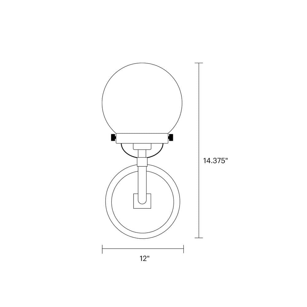 Elegant Satin Bronze Dimmable Wall Sconce with Etched White Shade