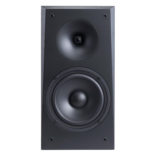 Passive Bookshelf Speaker 100W Book Shelf Stereo Speakers 6. 5in. Woofer and 1in. Tweeter Detachable Grille (1 Pair)