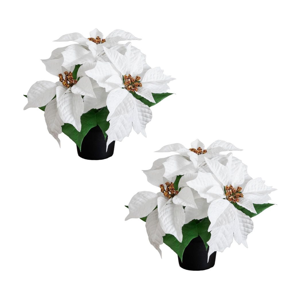 9 in. Artificial Poinsettia Plant - Set of 2 price history on PriceWatchPro