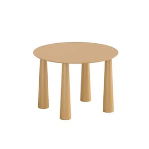 Kathleen Wood Round Wood Top 45 in. 4 Legs Dining Table Seats 4