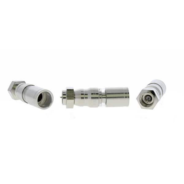 IDEAL RG11 F Compression Connector, Nickle Plated (10 per Pack)