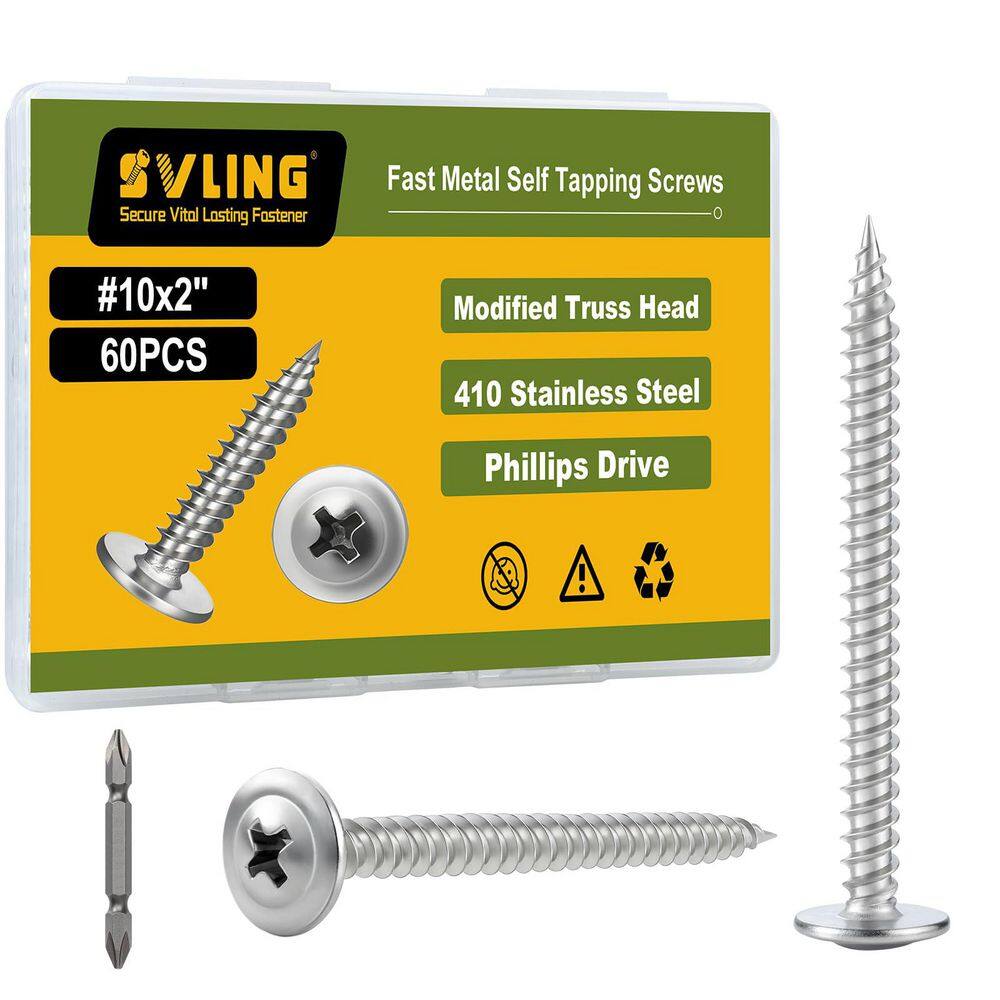 "#8 x 1-1/2 in. 410 Stainless Steel Phillips Truss Head Self-Tapping Wood Screws (150-Pack)" price history on PriceWatchPro