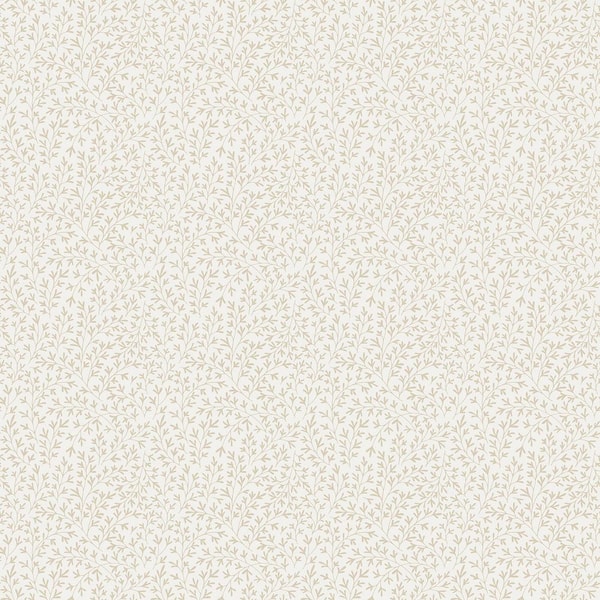 Unbranded Small Leaf Trail Beige Matte Finish EcoDeco Material Non-Pasted Wallpaper Roll