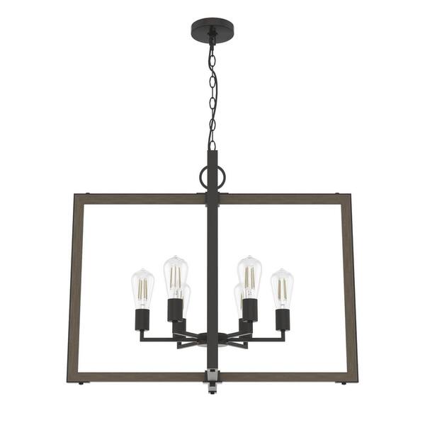 Hunter Woodburn 6Light Noble Bronze Lantern Pendant Light 19810 The