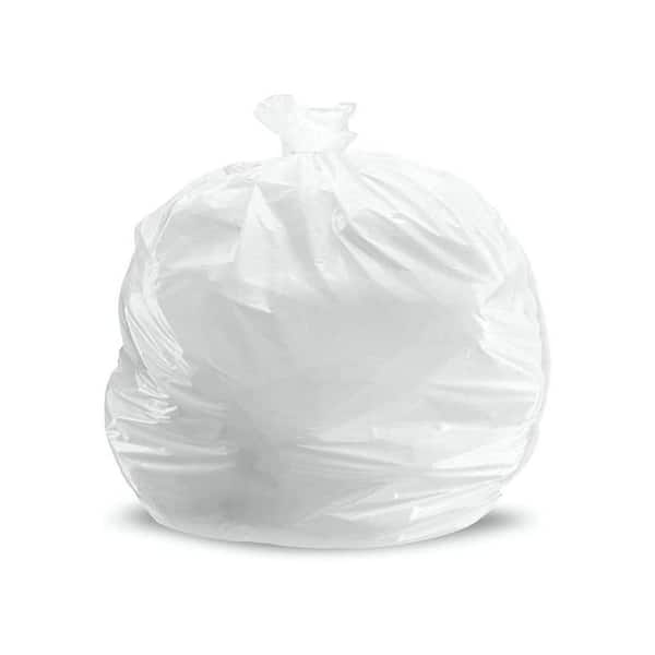 Plasticplace Trash Bags simplehuman (x) Code J Compatible White Drawstring  Garbage Liners 10-10.5 Gallon / 38-40 Liter 21 x 28, 50 Count (Pack of 1)