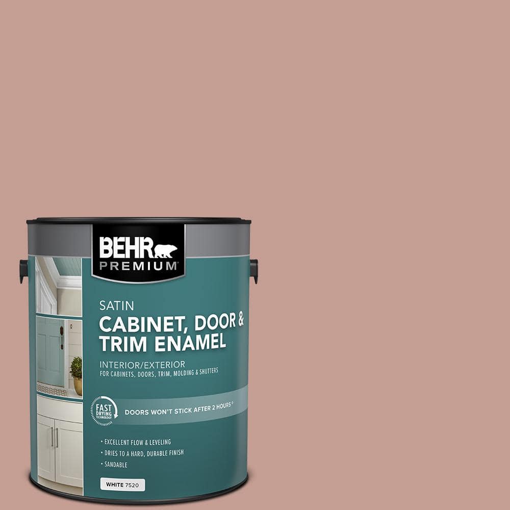 BEHR PREMIUM PLUS 1 qt. #130A-3 Ballerina Pink Hi-Gloss Enamel  Interior/Exterior Paint 840004 - The Home Depot