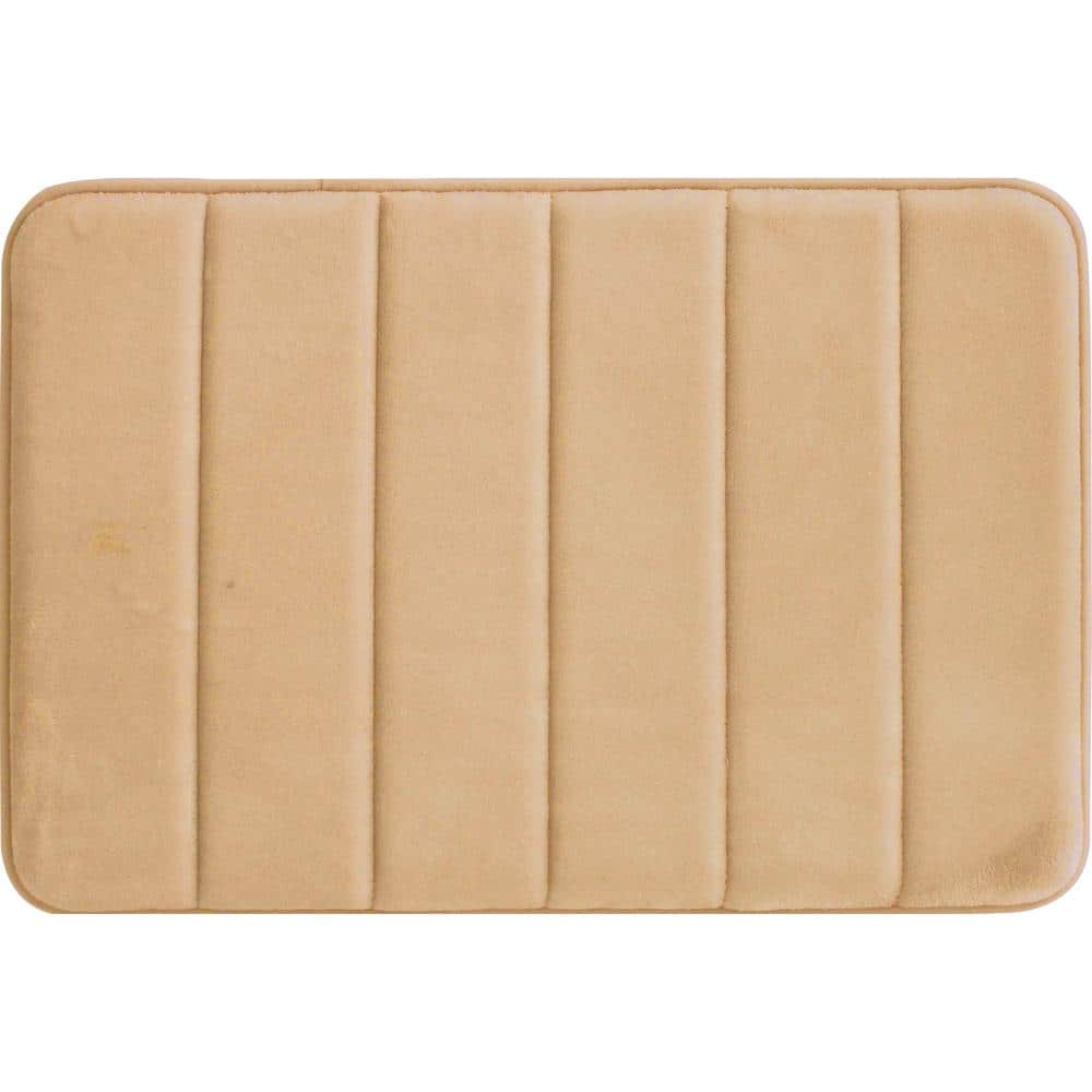 Home Dynamix Tranquility Beige 20 in. x 30 in. Bath Mat 2A-TQSS-150 - The  Home Depot
