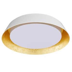 19.7 in. 30-Watt Modern White Integrated LED Flush Mount Minimalist Close to Ceiling Lighting Fixture