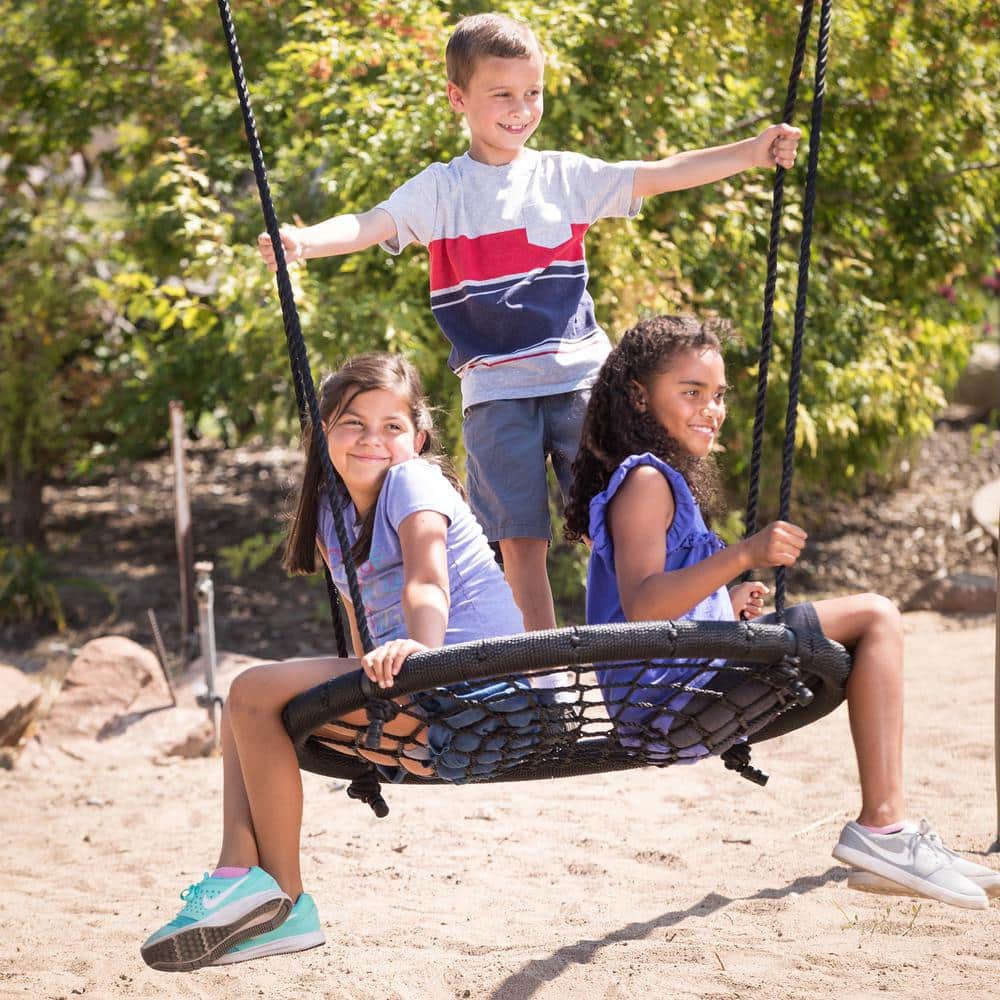 Lifetime Adventure Tower Swing Set with Slide and Climbing Wall