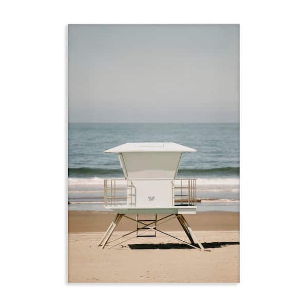 Stupell Industries Surf Shack on Shore by Crystal Lynn Collins Unframed Coastal Graphic Art Print 24 in. x 16 in.