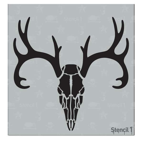 reindeer head stencil