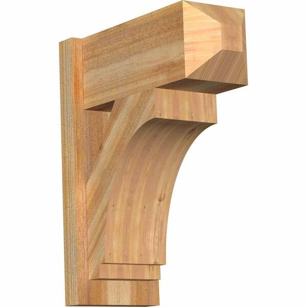 Ekena Millwork 8 in. x 22 in. x 18 in. Imperial Craftsman Rough Sawn Western Red Cedar Outlooker