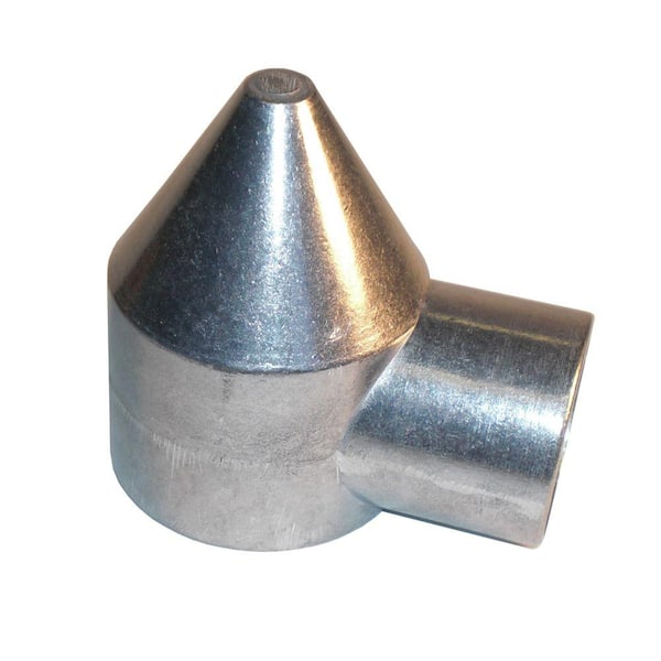 Der Fung Co Inc 2-1/2 in. x 1-3/8 in. Aluminum 1-Way Cap