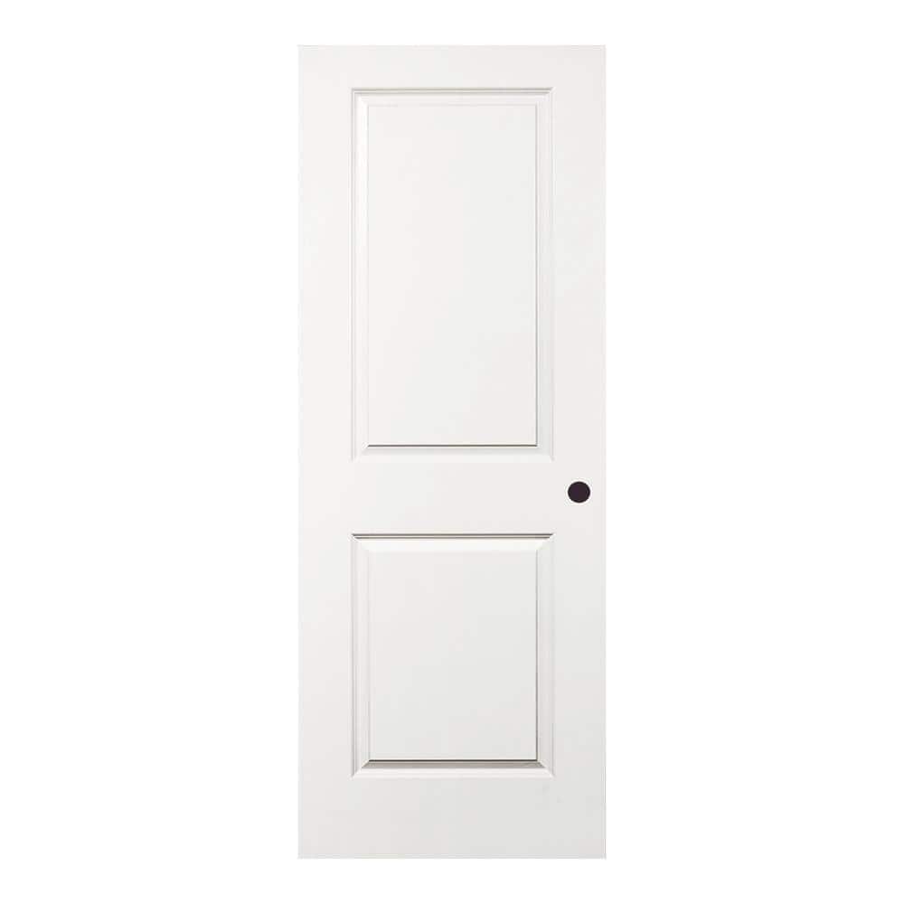 Steves & Sons 32 in. x 80 in. 2-Panel Square Top Primed White