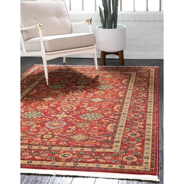 Edinburgh Monroe Red 6' 0 x 9' 0 Area Rug