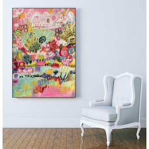 30 in. x 40 in. "Boho Garden III" by Karen Fields Framed Wall Art