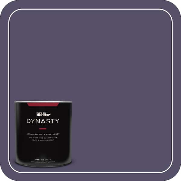 BEHR DYNASTY 1 qt. #650F-7 Violet Eclipse Matte Interior Stain-Blocking Paint and Primer