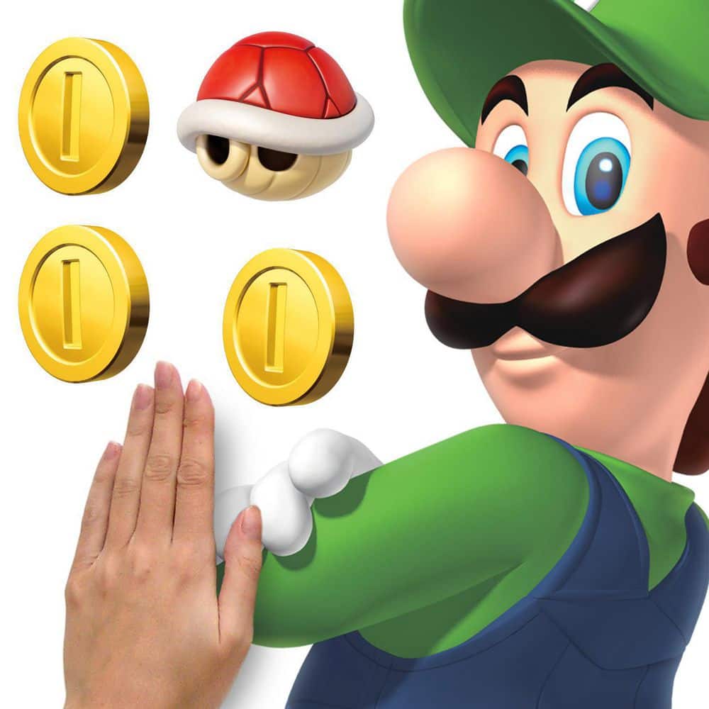 Super Mario and Luigi Colorful Peel and Stick Wall Decals