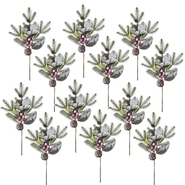 A & B Home 20 .5 in. Green Artificial Assorted Flowers Floral Arrangements