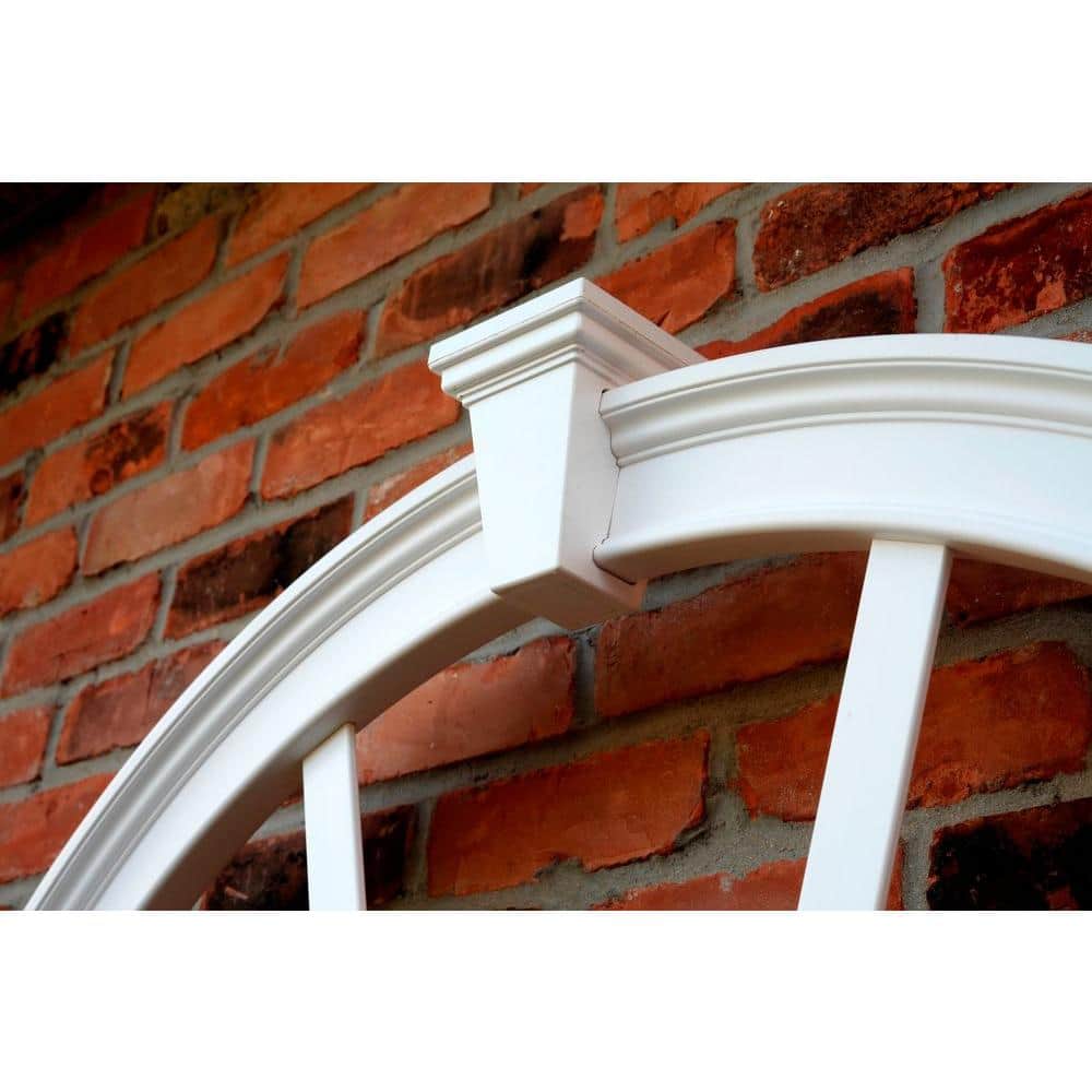 Vienna 49" x 84" White Vinyl Garden Trellis