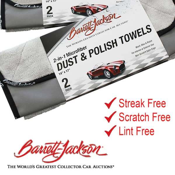 BARRETT-JACKSON Dust and Polish Towel Kit Set of 2 (2-Pack) BJ-DPK-G2 - The  Home Depot