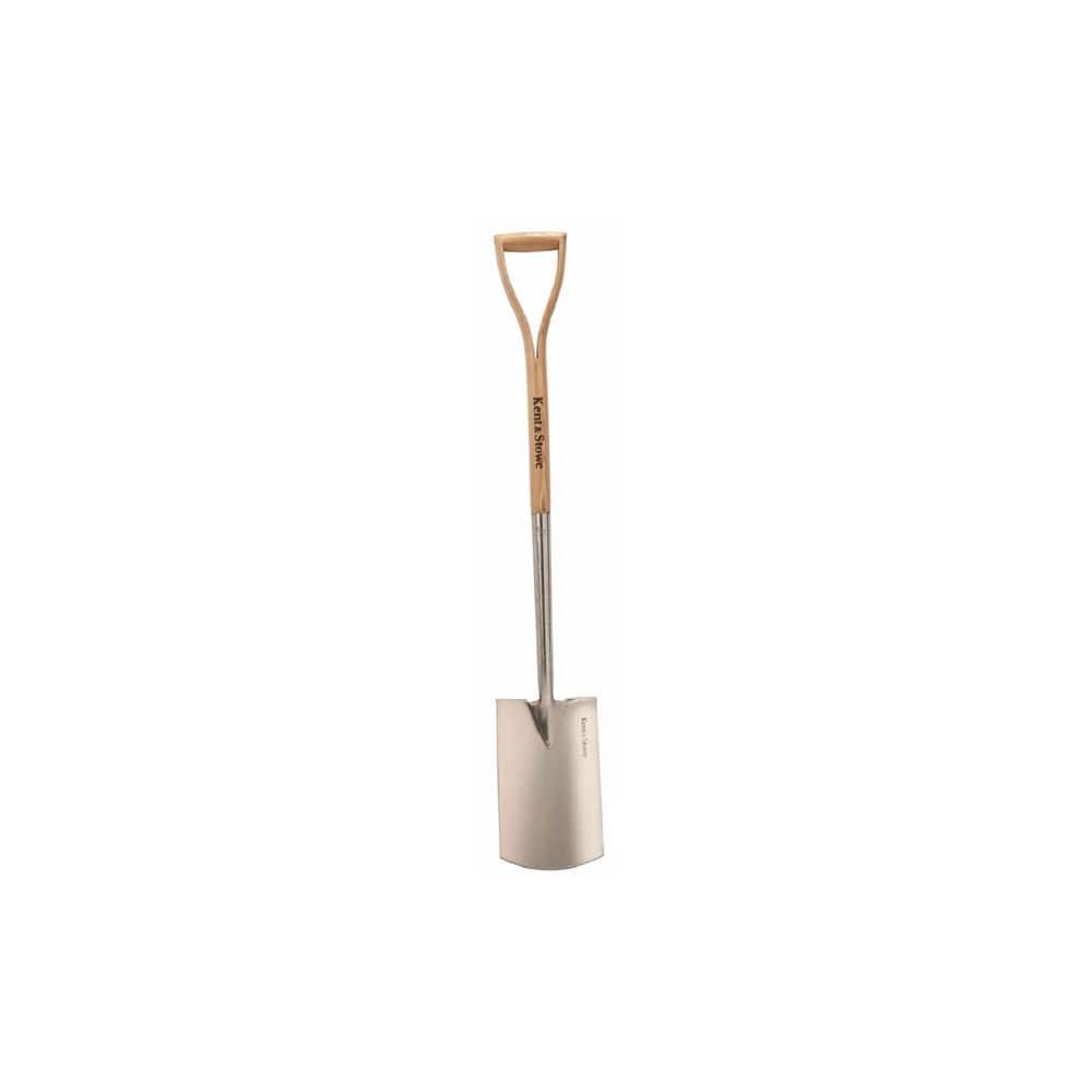English Garden 41 in. D-Handle Stainless Steel Digging Spade