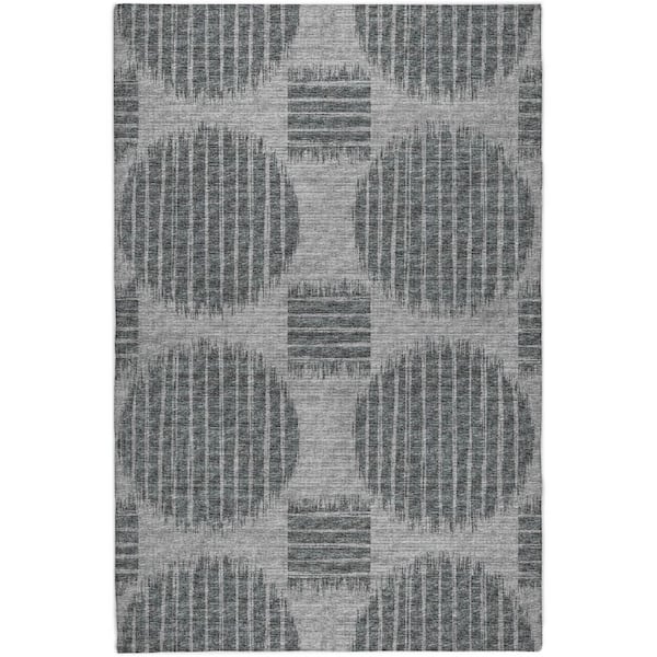 Dream Shag Premium Machine Washable Abstract ADS119 Shadow 9 ft. x 12 ft. Area Rug