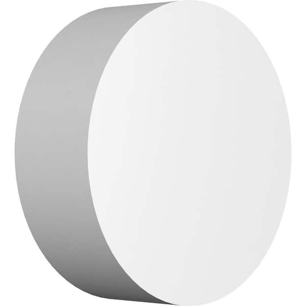 Ekena Millwork 3-in W x 3-in H x 1-in P Standard Grayson Rosette with Square Edge (4-Pack)