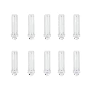 42-Watt PL CFLNI Triple Tube 4-Pin Plug-in GX24Q-4 Base Compact Fluorescent CFL Light Bulb, Neutral White 3500K(10-Pack)