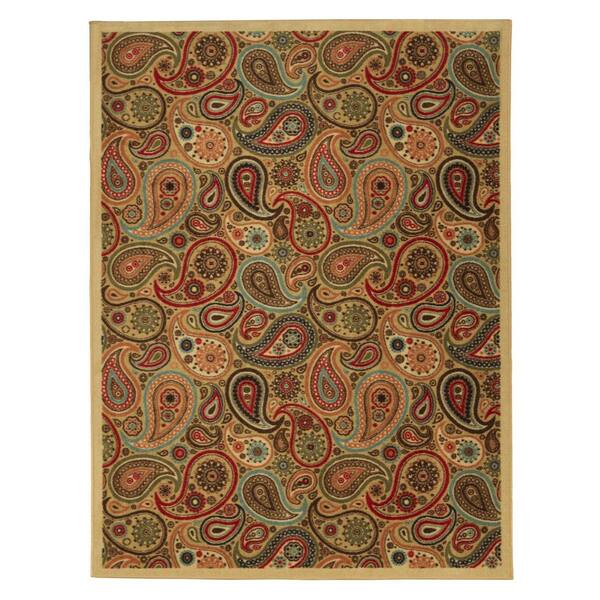 Ottomanson Ottohome Collection Contemporary Paisley Design 5 ft. x