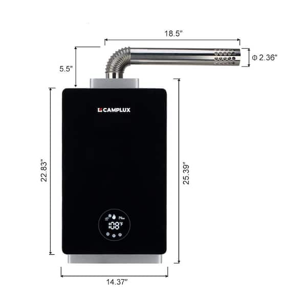 Smart 3.18 GPM 82,000 BTU Indoor Propane Tankless Water Heater with Vent Kit