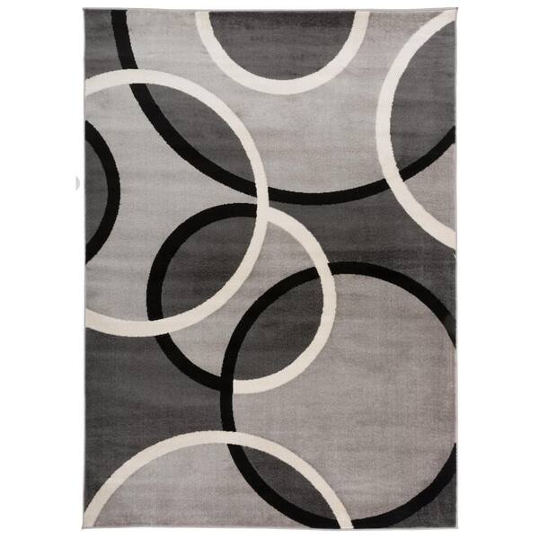 World Rug Gallery Modern Abstract, Rug With Circles